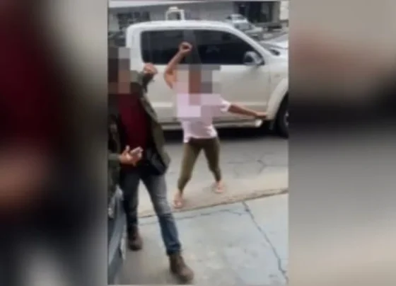 Imagem do momento do ataque