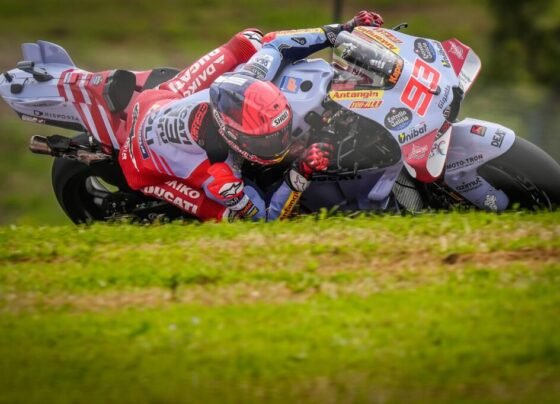 Credenciamento de imprensa para cobertura do MotoGP Goiás termina dia 19 - Piloto de MotoGP na pista